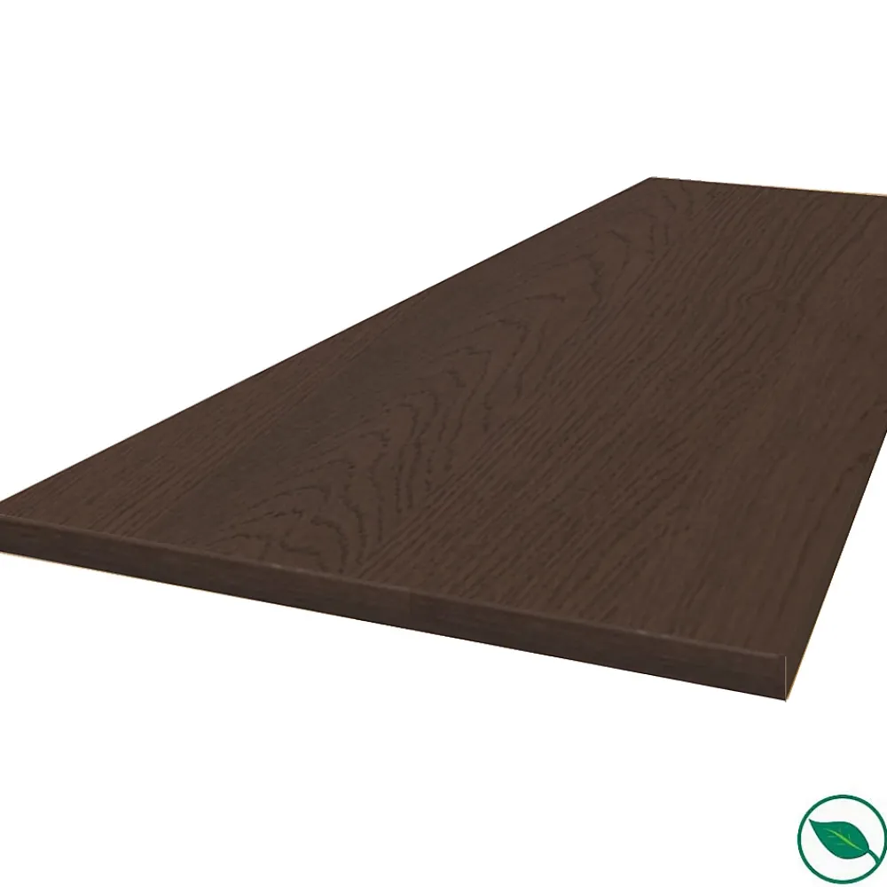 Forestea Plan de travail ilot central stratifié HPL chêne brun 1600 x 900 x 38 mm