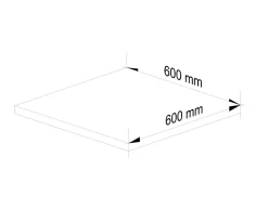Akord Furniture Factory Plan de travail pour la cuisine AKORD S60 OLIWIA Chêne Sonoma 60 cm 60x60x3,2 cm