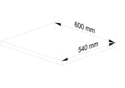 Plan De Travail Buanderie|Akord Furniture Factory Plan de travail pour la cuisine AKORD S60 LIMA Blanc 60 cm couleur Blanc 60x54x3,2 cm