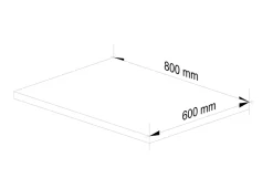 Plan De Travail Buanderie|Akord Furniture Factory Plan de travail pour la cuisine basse AKORD S80 OLIWIA Chêne Craft 80 cm couleur Chêne Craft 80x60x3,2 cm