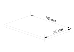 Plan De Travail Buanderie|Akord Furniture Factory Plan de travail pour la cuisine AKORD S80 LIMA Blanc 80 cm couleur Blanc 80x54x3,2 cm