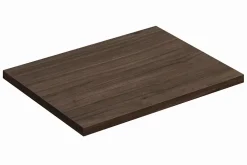 Furnidea Plan de travail pour meuble de salle de bain TERRA VILLA coloris noyer foncé 60 cm