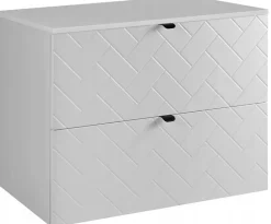 Plan De Travail Salle De Bains|Furnidea Plan de travail pour meuble de salle de bain VENA FLOW blanc mat 80 cm