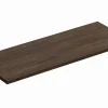 Furnidea Plan de travail pour meuble de salle de bain TERRA VILLA coloris noyer foncé 120 cm