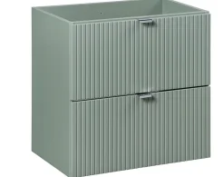Furnidea Plan de travail pour meuble de salle de bain LINE REED GREEN vert SAUGE 60 cm