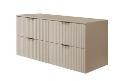 Plan De Travail Salle De Bains|Furnidea Plan de travail pour meuble de salle de bain VENA FLOW cachemire mat 120 cm
