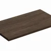 Furnidea Plan de travail pour meuble de salle de bain TERRA VILLA coloris noyer foncé 80 cm