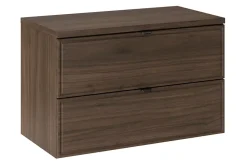 Furnidea Plan de travail pour meuble de salle de bain TERRA VILLA coloris noyer foncé 80 cm