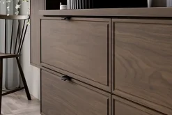 Furnidea Plan de travail pour meuble de salle de bain TERRA VILLA coloris noyer foncé 80 cm