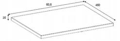 Plan De Travail Salle De Bains|Furnidea Plan de travail pour meuble de salle de bain SIMPLE en chêne clair 60 cm
