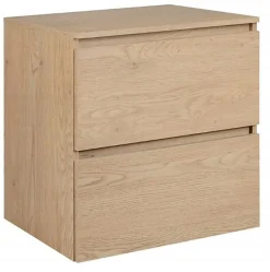 Plan De Travail Salle De Bains|Furnidea Plan de travail pour meuble de salle de bain SIMPLE en chêne clair 60 cm