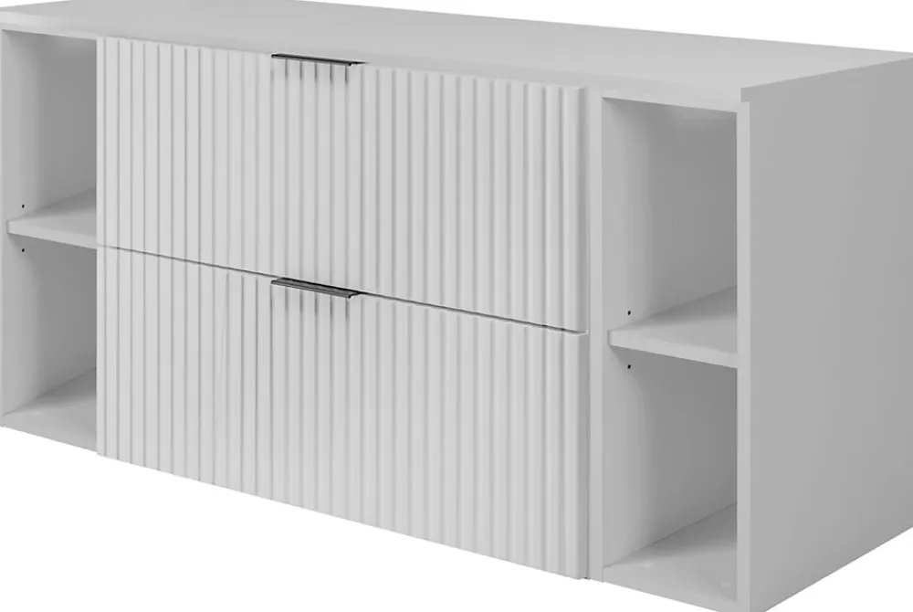 Furnidea Plan de travail pour meuble de salle de bain VENA FLOW blanc mat 120 cm