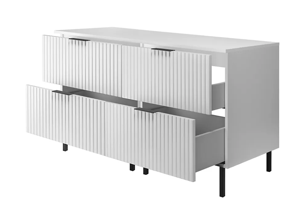 Furnidea Plan de travail pour meuble de salle de bain VENA FLOW blanc mat 120 cm
