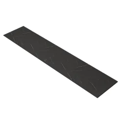 Plan De Travail Buanderie|GoodHome Plan de travail réversible compact 1 face aspect marbre noir / 1 face noir mat Nepeta L.300 x l.62 x Ép.1,2 cm