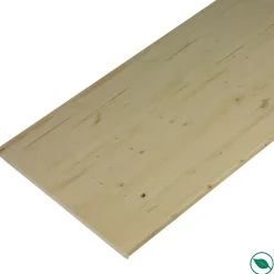 Plan De Travail Buanderie|Forestea Plan de travail sapin massif lamellé collé abouté 2500 x 600 x 28 mm