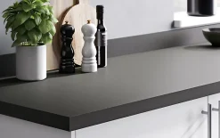 GoodHome Plan de travail stratifié anthracite mat Berberis L.300 x l.62 x Ép.3,8 cm
