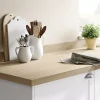 GoodHome Plan de travail stratifié aspect bois clair Kala L.300 x l.62 x Ép.3,8 cm
