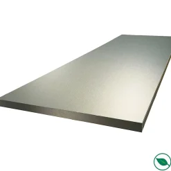 Forestea Plan de travail stratifié HPL aluminium 3000 x 650 x 38 mm