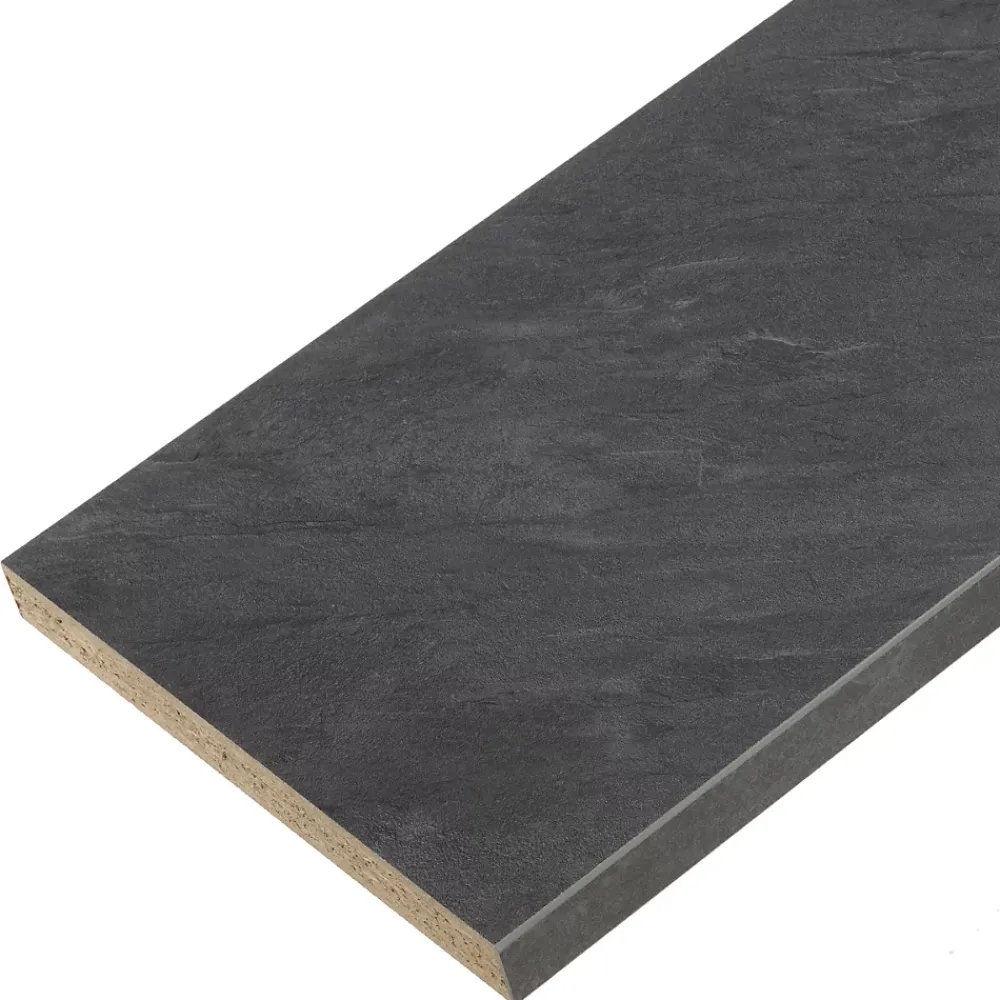 Forestea Plan de travail stratifié ardoise foncé 1850 x 610 x 28 mm