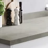 GoodHome Plan de travail stratifié gris effet béton L.300 x l.62 x ép.3,8 cm, Kala
