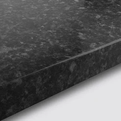 Plan De Travail Buanderie|GoodHome Plan de travail stratifié effet granit noir L.300 x l.62 x ép.3,8 cm, Kabsa