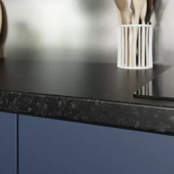 Plan De Travail Buanderie|GoodHome Plan de travail stratifié effet granit noir L.300 x l.62 x ép.3,8 cm, Kabsa