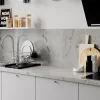 Plan de travail stratifié aspect granit clair GoodHome Berberis L.300 x Ép.3,8 cm