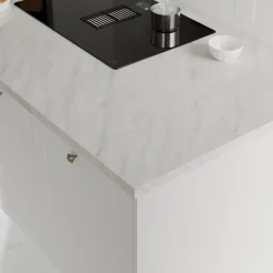GoodHome Plan de travail stratifié effet soft quartz Kala L.300 x Ép.3,8 cm