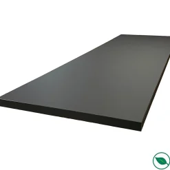 Plan De Travail Buanderie|Forestea Plan de travail stratifié HPL noir mat 2000 x 650 x 38 mm