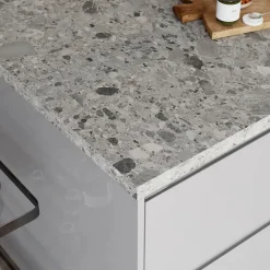 GoodHome Plan de travail stratifié décor ceppo gris Berberis L.300 x Ép.3,8 cm