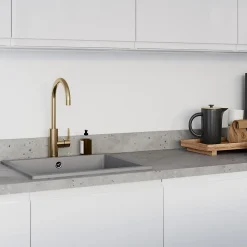 Plan De Travail Buanderie|GoodHome Plan de travail stratifié décor fusion granit Berberis L.300 x Ép.3,8 cm