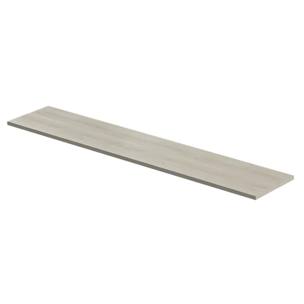 Plan De Travail Buanderie|GoodHome Plan de travail stratifié aspect bois pâle Berberis L.300 x Ép.3,8 cm
