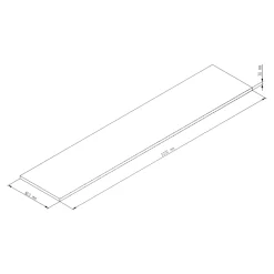 Plan De Travail Buanderie|GoodHome Plan de travail stratifié aspect bois pâle Berberis L.300 x Ép.3,8 cm