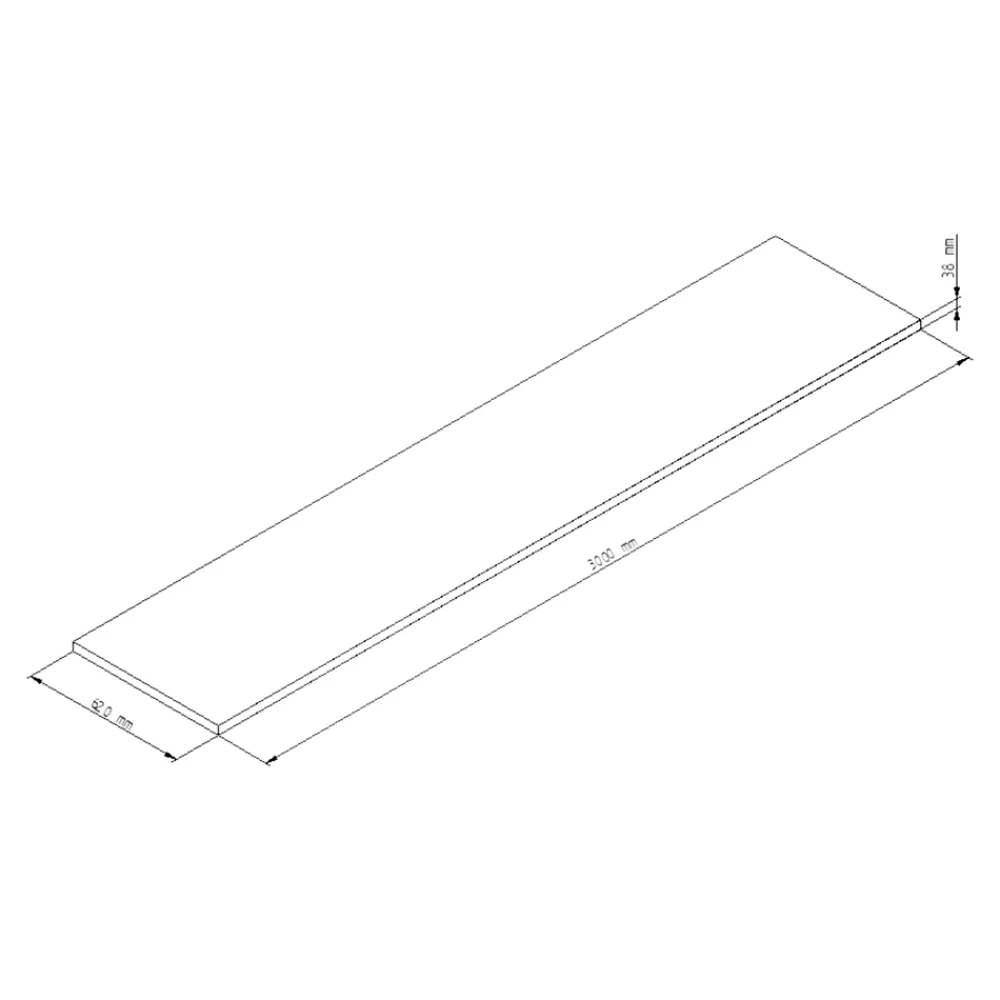Plan De Travail Buanderie|GoodHome Plan de travail stratifié aspect bois pâle Berberis L.300 x Ép.3,8 cm