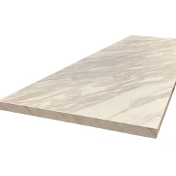 Plan De Travail Buanderie|Forestea Plan de travail stratifié HPL marbre blanc 3000 x 650 x 38 mm