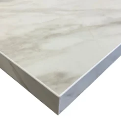 Plan De Travail Buanderie|Forestea Plan de travail stratifié HPL marbre blanc 3000 x 650 x 38 mm