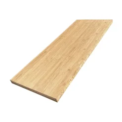 Wood&Sens Plan de vasque Bambou Pré-Huilé bois massif, l.91 x H.49 cm, Ep.36 mm