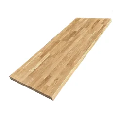 Wood&Sens Plan de vasque Chêne Pré-Huilé bois massif, l.91 x H.49 cm, Ep.36 mm