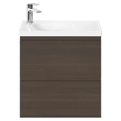 Plan Double Vasque|GoodHome Plan double vasque l.120 x P.45 cm en céramique avec plage de dépose au centre, blanc, Kentia