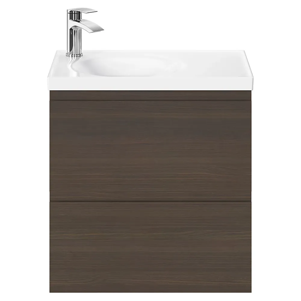 Plan Double Vasque|GoodHome Plan double vasque l.120 x P.45 cm en céramique avec plage de dépose au centre, blanc, Kentia