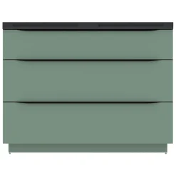 Plan double vasque noir mat en résine l.120 cm, Pamili