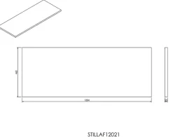 Plan De Travail Salle De Bains|Naturel Plan Stilla 120x2,5x46 cm noir (STILLAF12021)