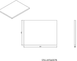 Plan De Travail Salle De Bains|Naturel Plan Stilla 60x2,5x46 cm blanc (STILLAF06007B)