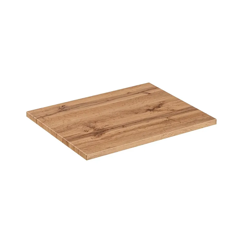 Plan Double Vasque|Meublorama Plan pour meuble sous vasque NOXERA 60 cm Coloris chene wotan À poser