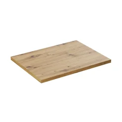 Meublorama Plan pour meuble sous vasque BRAZZA 60 cm Chene clair Epaisseur 2,5 cm À poser