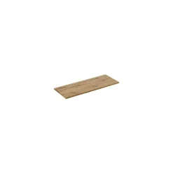 Plan Double Vasque|Meublorama Plan pour meuble sous vasque BRAZZA 120 cm Chene clair Epaisseur 2,5 cm À poser
