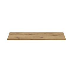 Plan Double Vasque|Meublorama Plan pour meuble sous vasque BRAZZA 120 cm Chene clair Epaisseur 2,5 cm À poser