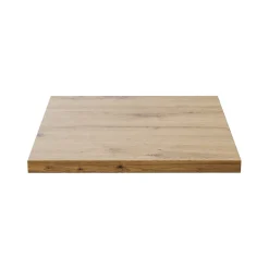 Plan Double Vasque|Meublorama Plan pour meuble sous vasque BRAZZA 40 cm Chene clair Epaisseur 2,5 cm À poser