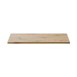 Plan Double Vasque|Meublorama Plan pour meuble sous vasque BRAZZA 100 cm Chene clair Epaisseur 2,5 cm À poser