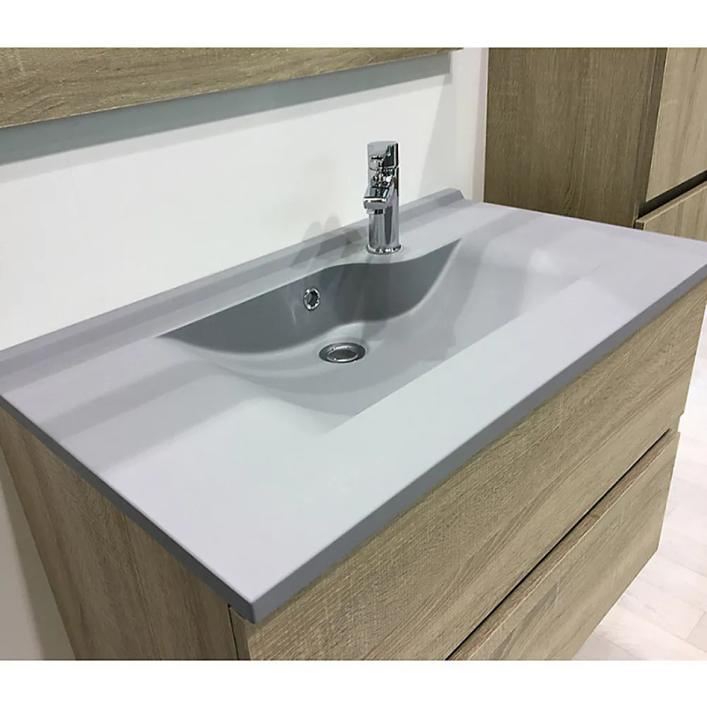 Plan Simple Vasque|Cuisibane Plan simple vasque design gris RESILOGE - 70 cm